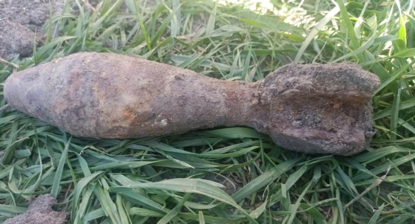 Granat z II wojny światowej znaleziony w Wyszkowie. Na miejsce przyjechali saperzy