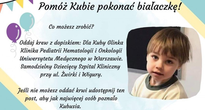 Akcja Krwiodawstwa: Zbiórka dla małego Kubusia