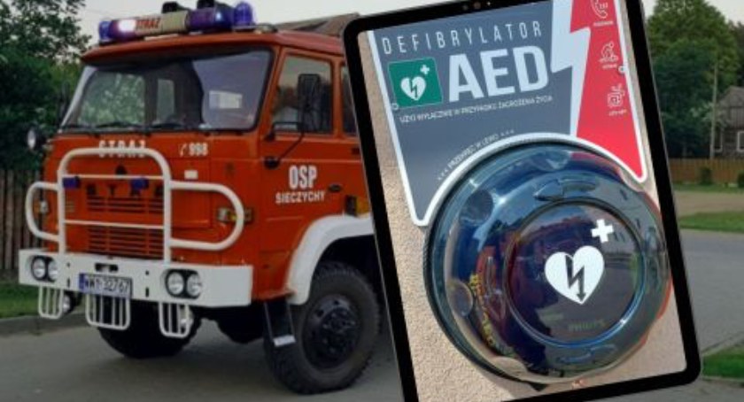 OSP Sieczychy: Zakupiliśmy i zamontowaliśmy Defibrylator AED