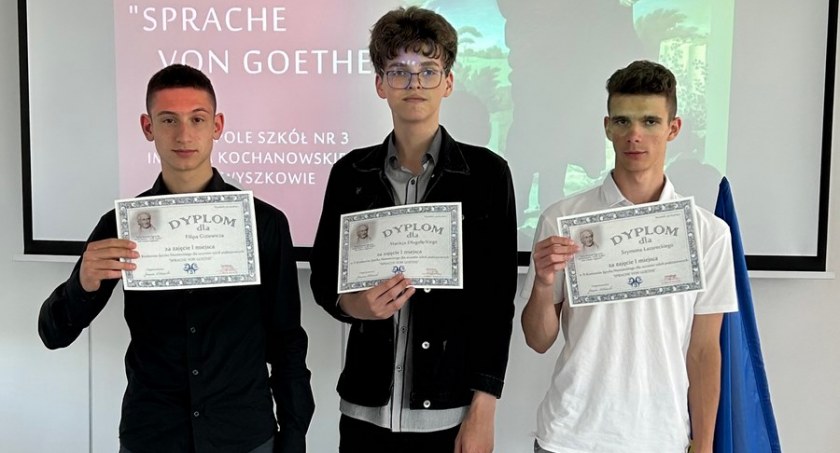 II Konkurs Języka Niemieckiego „Sprache von Goethe”. Zwycięzcami zespół z Długosiodła
