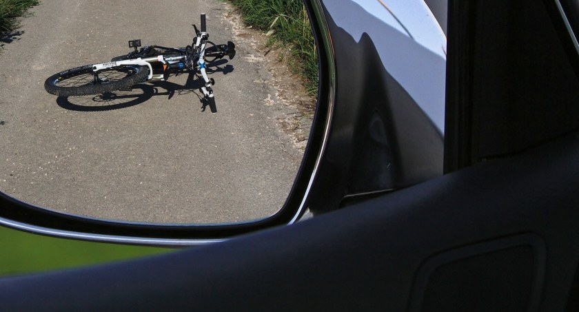 Wypadek w Wyszkowie. Pijany rowerzysta 