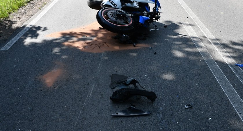 Wypadki z udziałem motocyklistów. Kierowcy trafili do szpitala