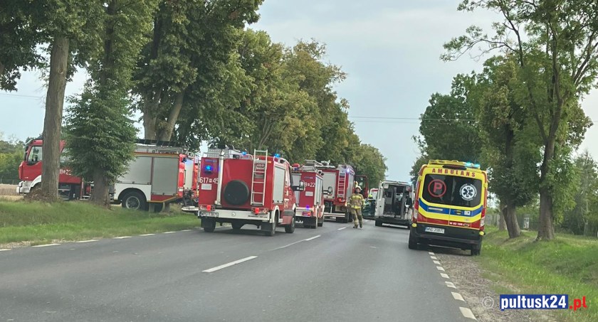 Poważny wypadek pod Pułtuskiem
