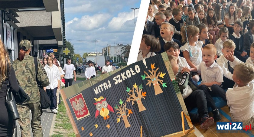 Witaj szkoło! Ulice Wyszkowa wypełnione młodzieżą w galowych strojach