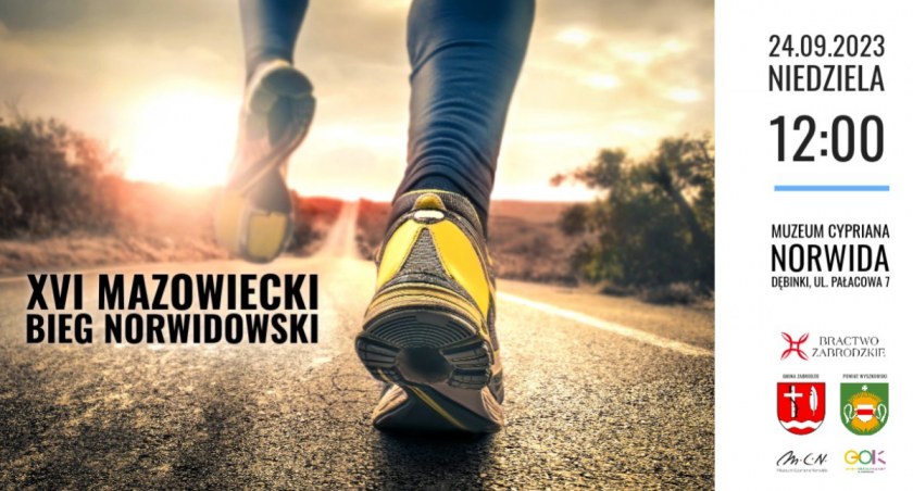 XVI Mazowiecki Bieg Norwidowski. Program wydarzenia