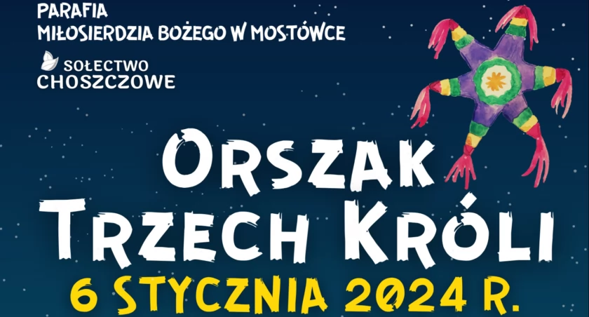 Orszak Trzech Króli Mostówka - Choszczowe. Na kolędników będzie czekać żywa szopka