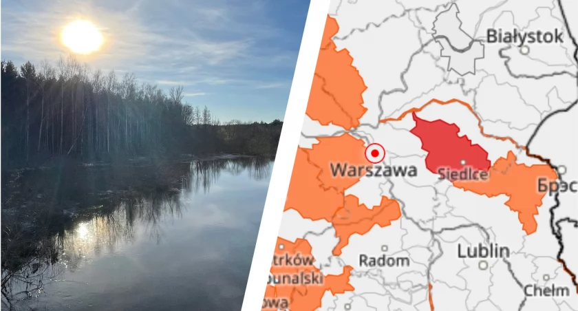 Liwiec przekroczył stan alarmowy. Prognozy hydrologiczne IMGW