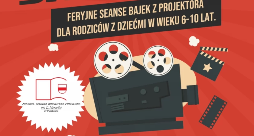 BAJKI UCZĄ. Feryjne seanse z projektora w bibliotece