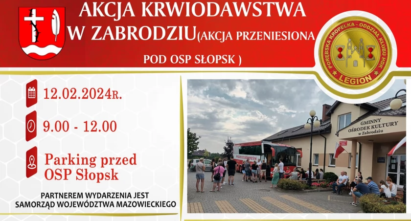 Akcja krwiodawstwa już jutro. Tym razem pod OSP Słopsk