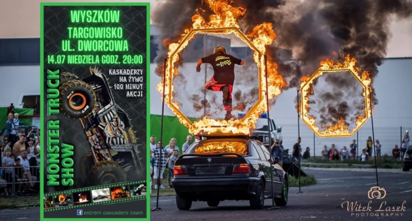 Rozbrzmiewający ryk silników, widowiskowe kraksy. Monster Truck Show w Wyszkowie!