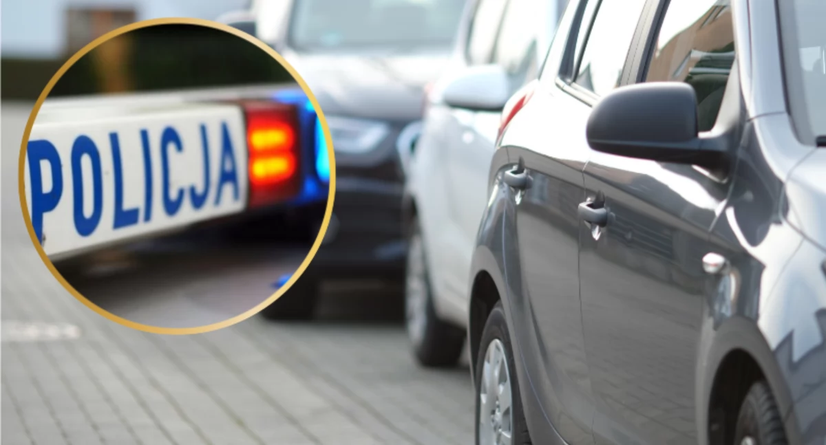 Uderzył w zaparkowany samochód, po czym próbował przechytrzyć policjantów