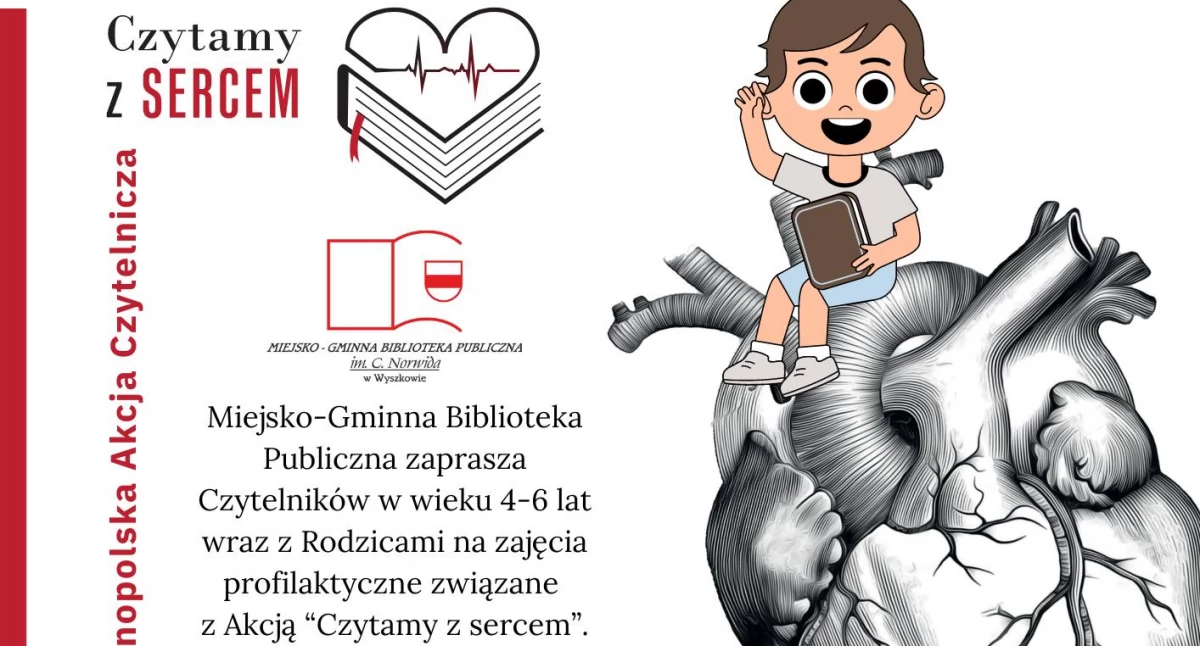 Czytamy z Sercem w Wyszkowie. Biblioteka zaprasza najmłodszych czytelników 
