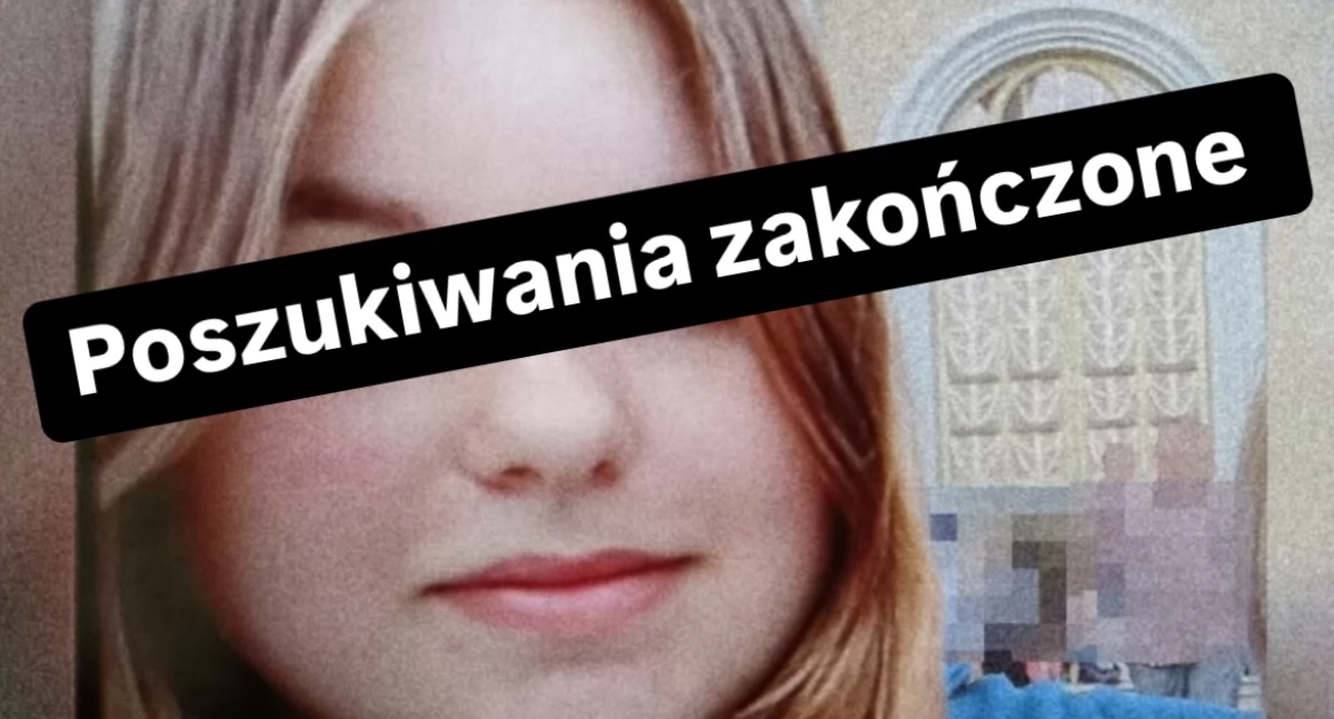 Zakończenie poszukiwań zaginionej 14-latki