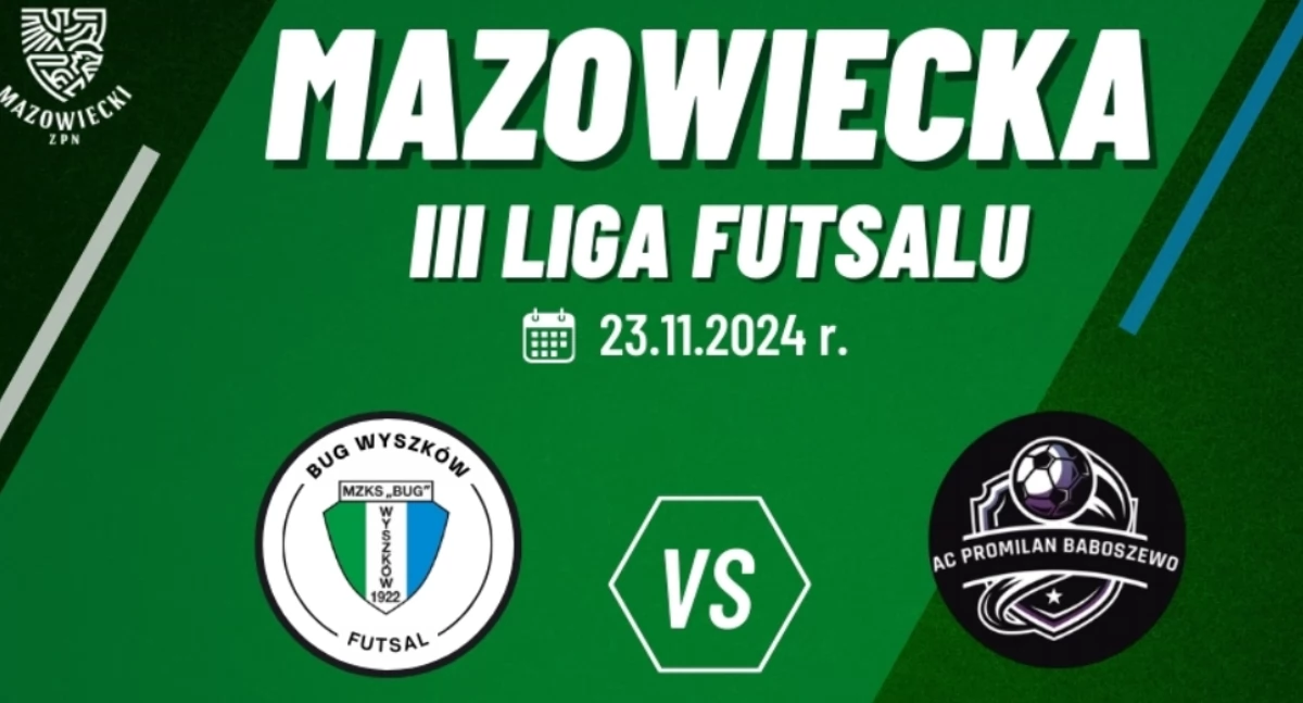 Debiut Bug Wyszków Futsal już 23 listopada 