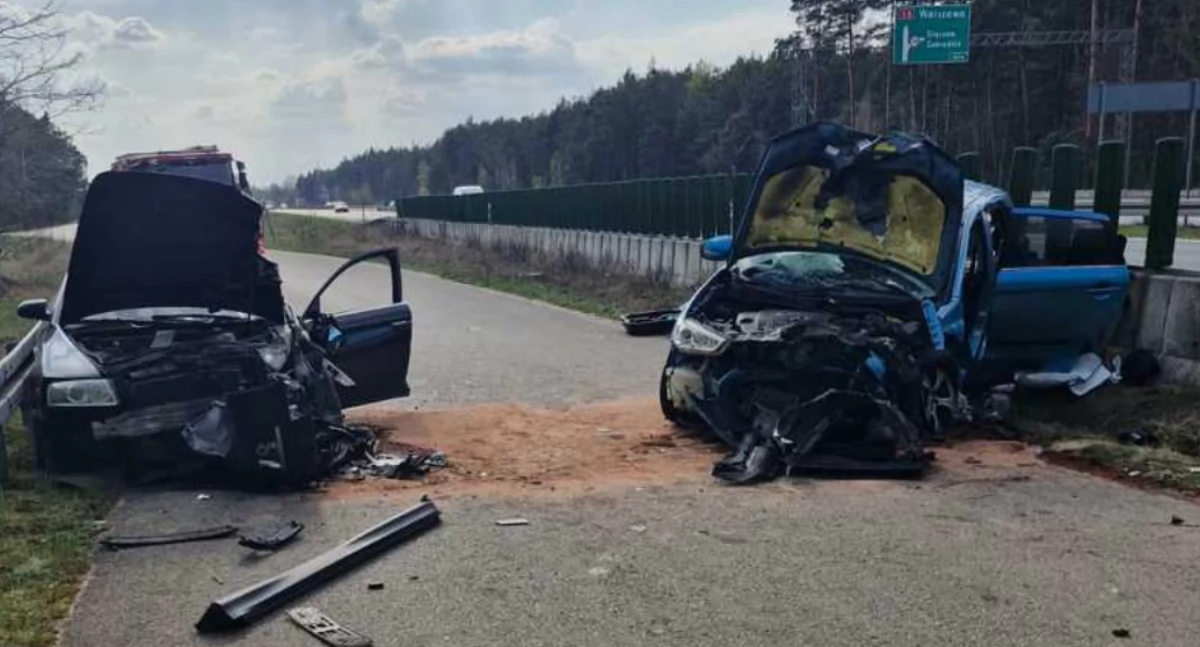 Tragiczny wypadek w Niegowie. Jedna osoba nie żyje, druga trafiła do szpitala