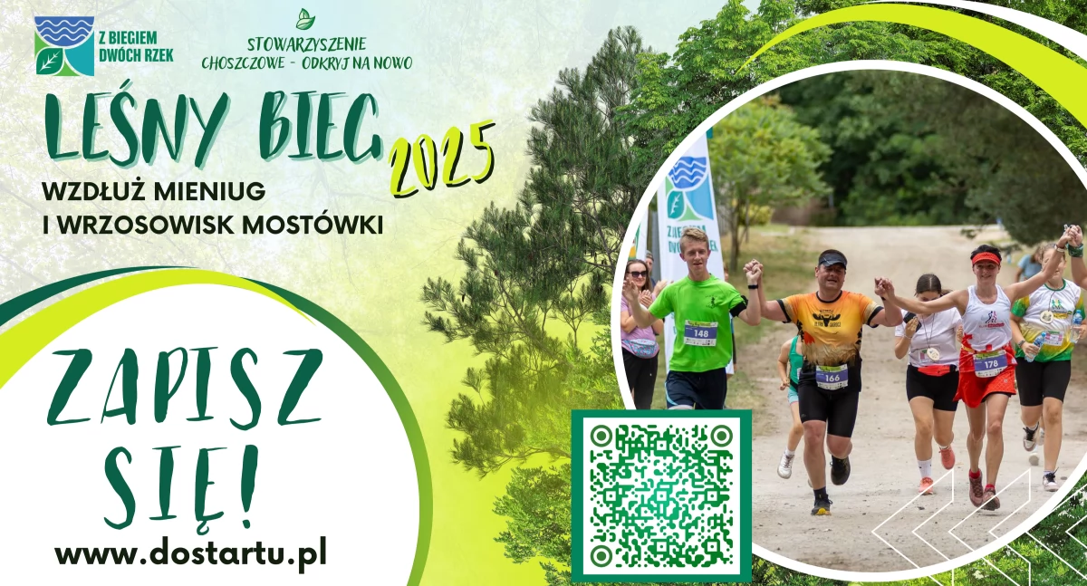 Już niedługo Leśny Bieg wzdłuż Mieniug i Wrzosowisk Mostówki