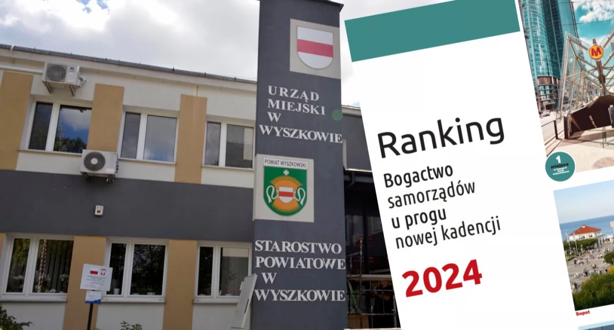 Powiat wyszkowski i Wyszków pną się w górę. Jest ranking zamożności samorządów 2024