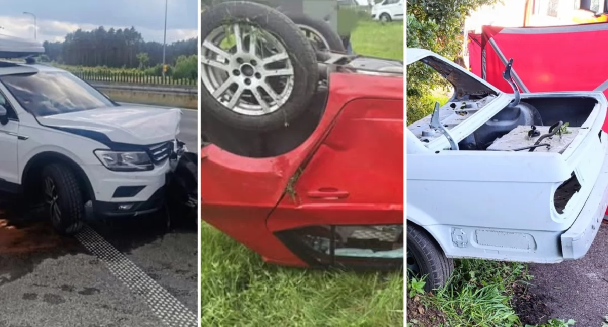 Dramatyczny weekend na drogach powiatu wyszkowskiego. Siedem wypadków, jeden śmiertelny