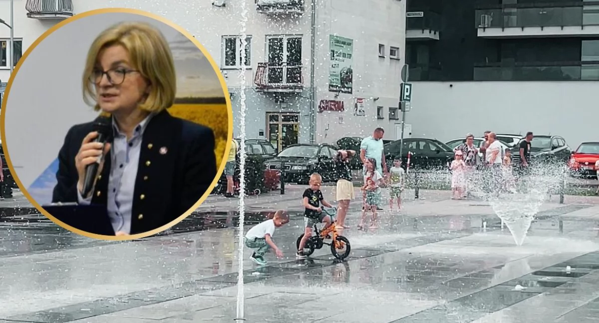 Fontanna to nie basen. Powiatowy inspektor sanitarny ostrzega przed kąpielą