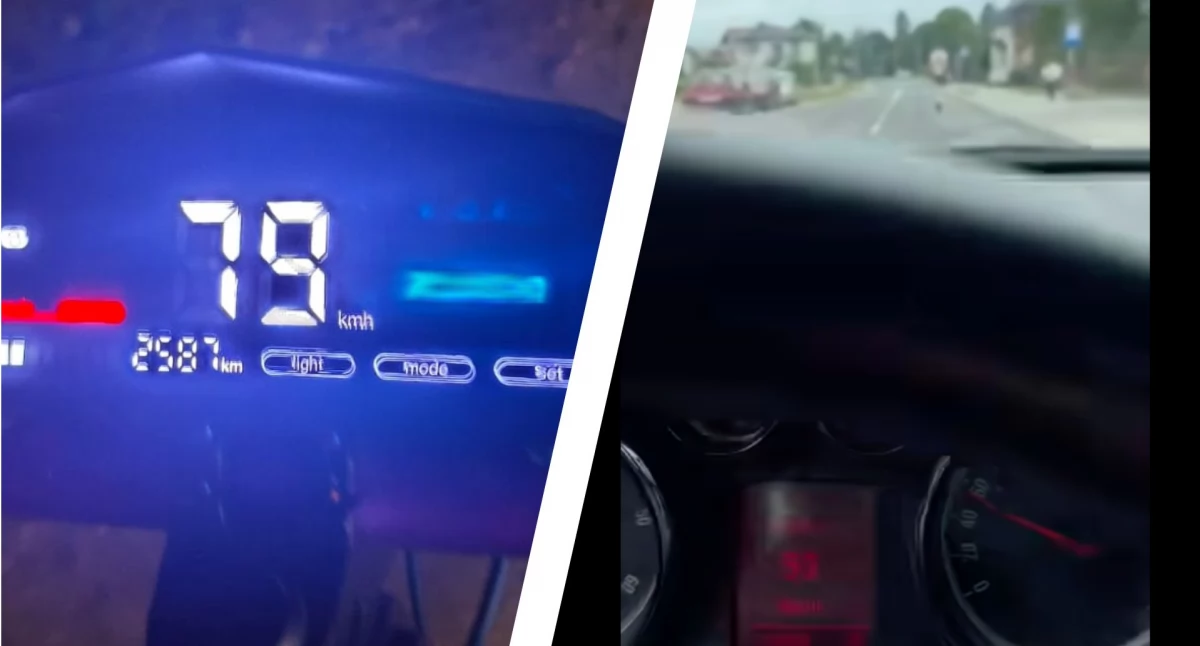 Pędził hulajnogą jak motocyklem. Nagranie z Wyszkowa mrozi krew w żyłach 