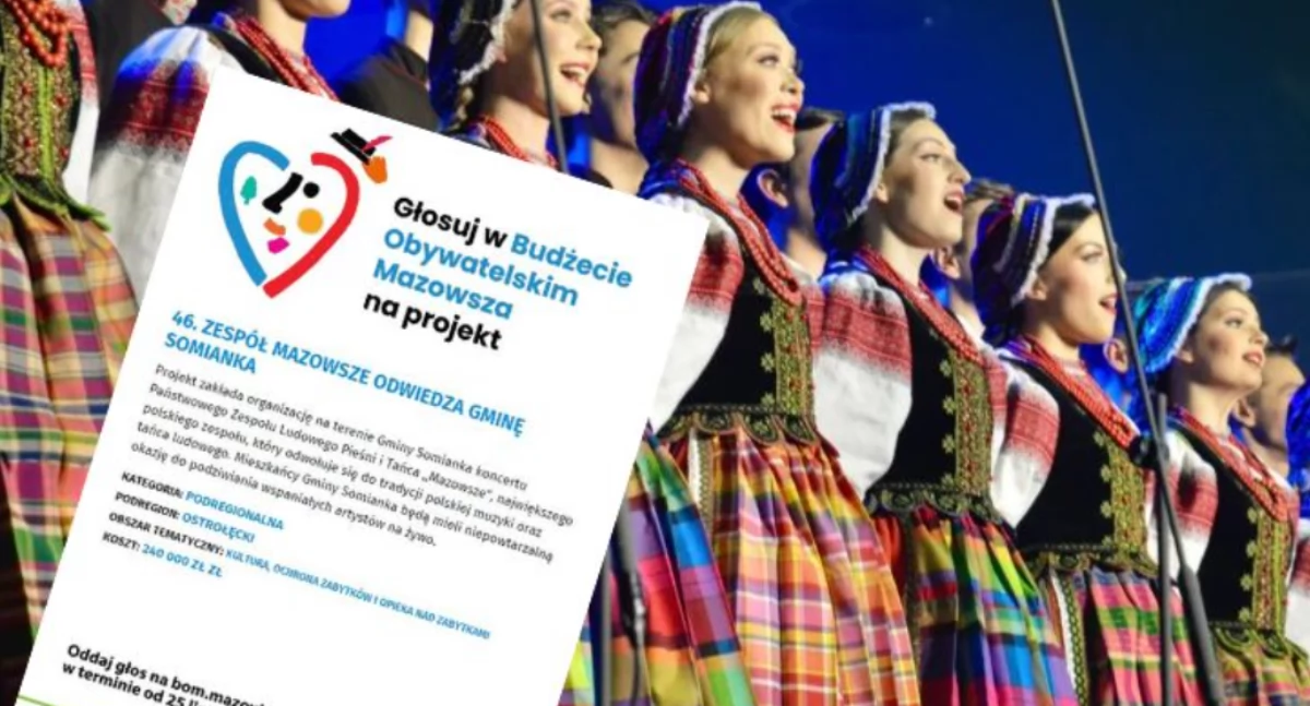 Zespół „Mazowsze” może wystąpić w Somiance – rusza głosowanie
