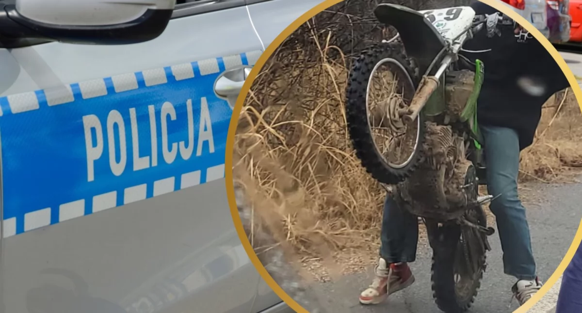 15-latek chciał się popisać. Brak kasku, uprawnień i potrącony pieszy