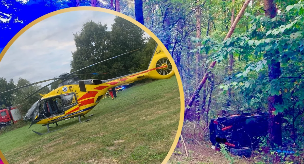 Cztery osoby ranne w wypadku buggy w Somiance. Za kierownicą 15-latek