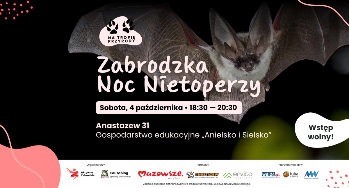 Na tropie przyrody. Zabrodzka Noc Nietoperzy już 4 października