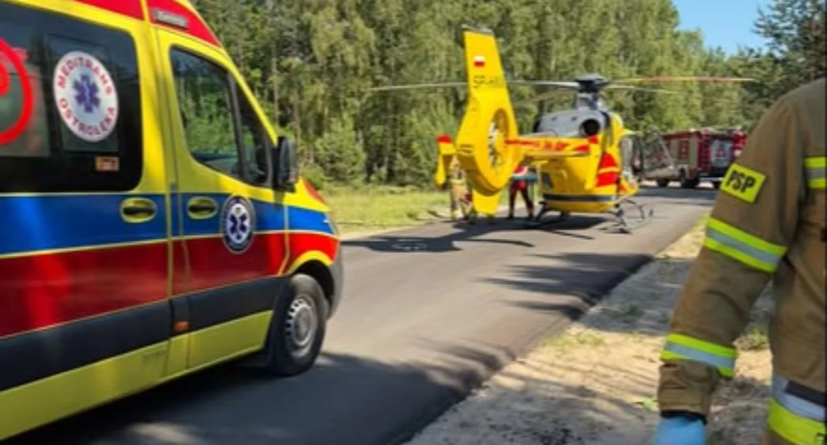 Krok od tragedii w żwirowni pod Wyszkowem. 32-latek w ciężkim stanie