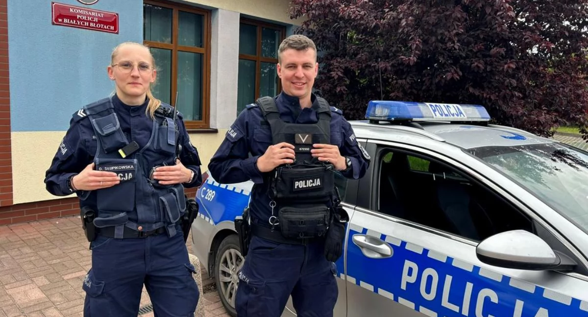 Gdy liczyły się sekundy – interwencja policjantów w Białych Błotach