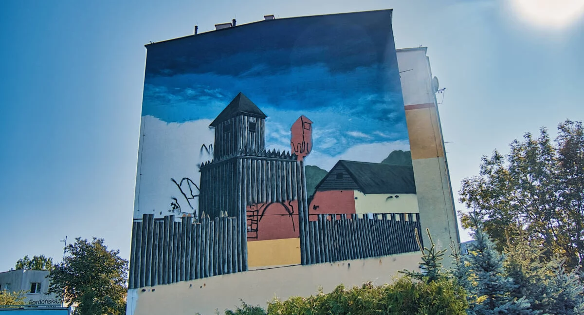 Mural na Fordońskiej: niezwykła realizacja, której autor pozostaje anonimowy