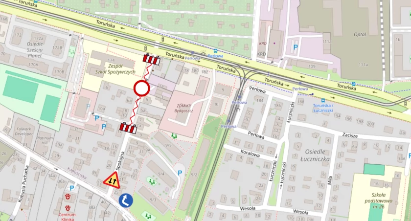 Spokojna na Kapuściskach: od środy zmiana kierunków i objazdy