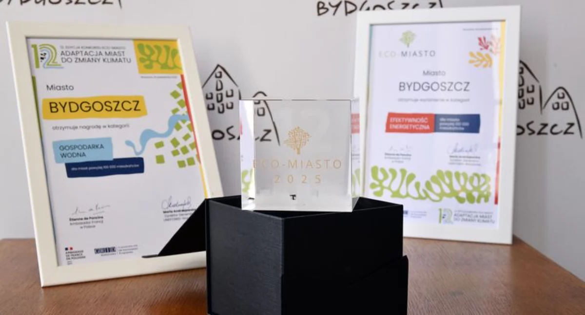Bydgoszcz z tytułem Eco-Miasto 2025. Woda i energia