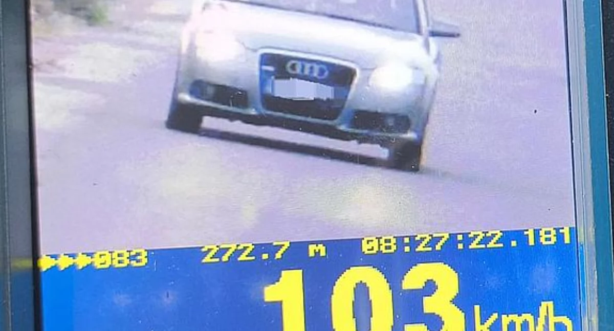 103 km/h w Czarnem. 18‑latek bez prawa jazdy na 3 miesiące