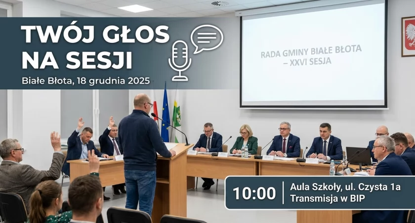 Rada Gminy Białe Błota 18 grudnia. Jak zabrać głos?