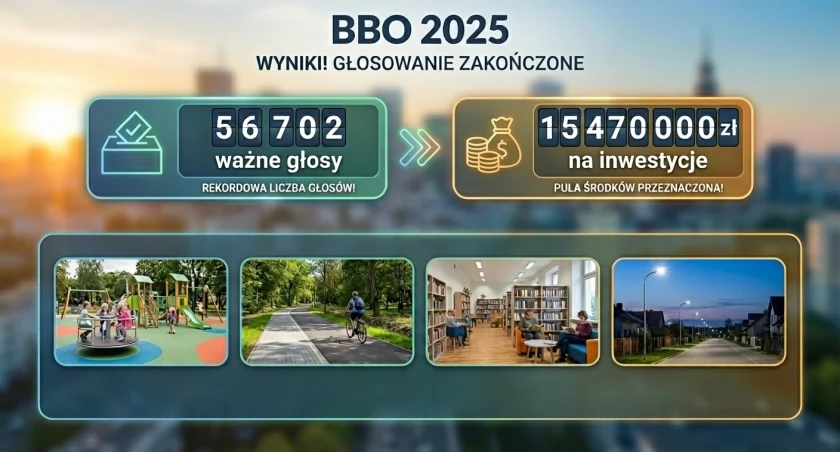 Bydgoski Budżet Obywatelski 2025: 56 702 głosy i 15 470 000 zł