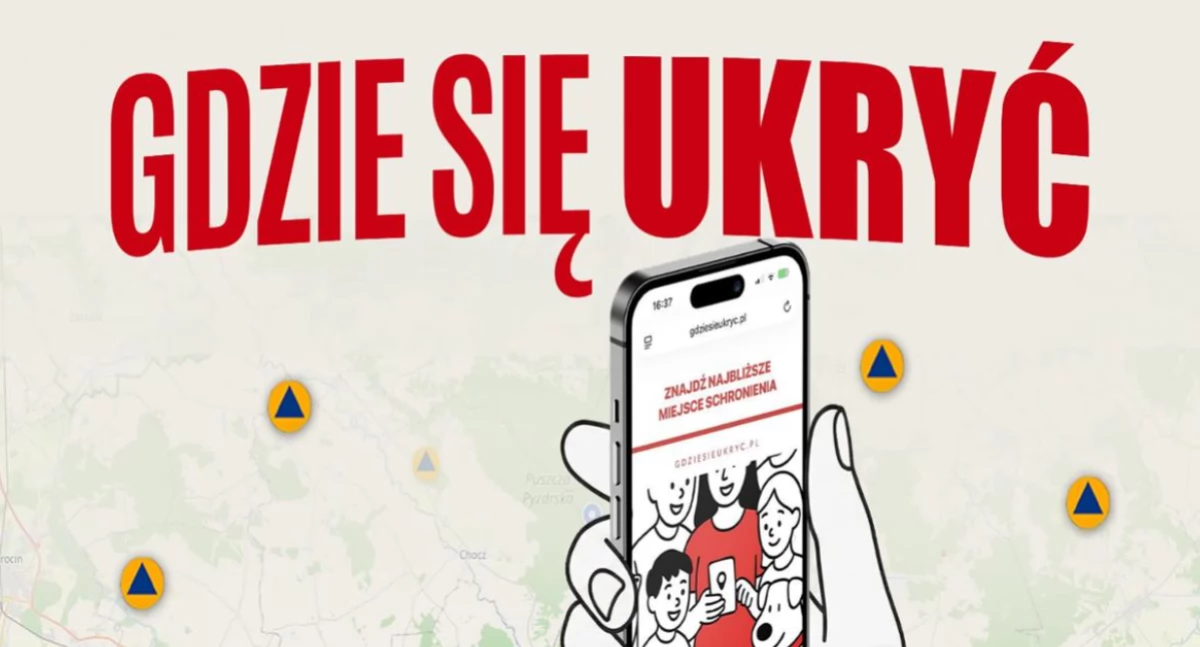 „Gdzie się ukryć”. Znajdziesz najbliższy Punkt Schronienia