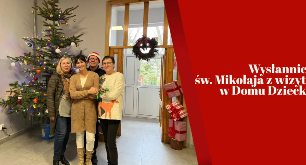 Wysłannicy św. Mikołaja z Solca Kujawskiego w Domu Dziecka