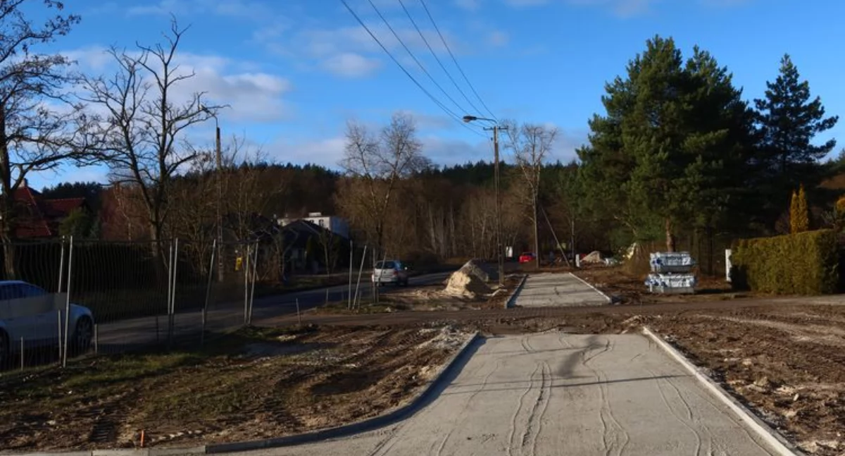 Ścieżka rowerowa na Sudeckiej i Wyzwolenia. Wiosną w Fordonie
