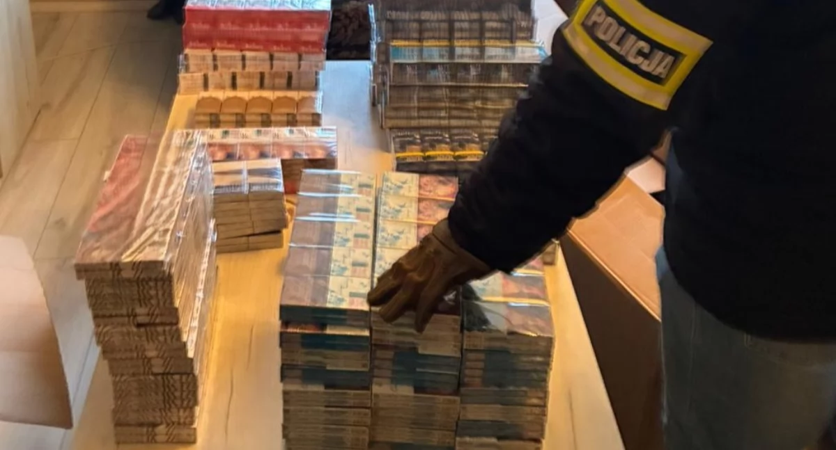 50 tys. nielegalnych papierosów pod Grudziądzem. 61‑latek wpadł