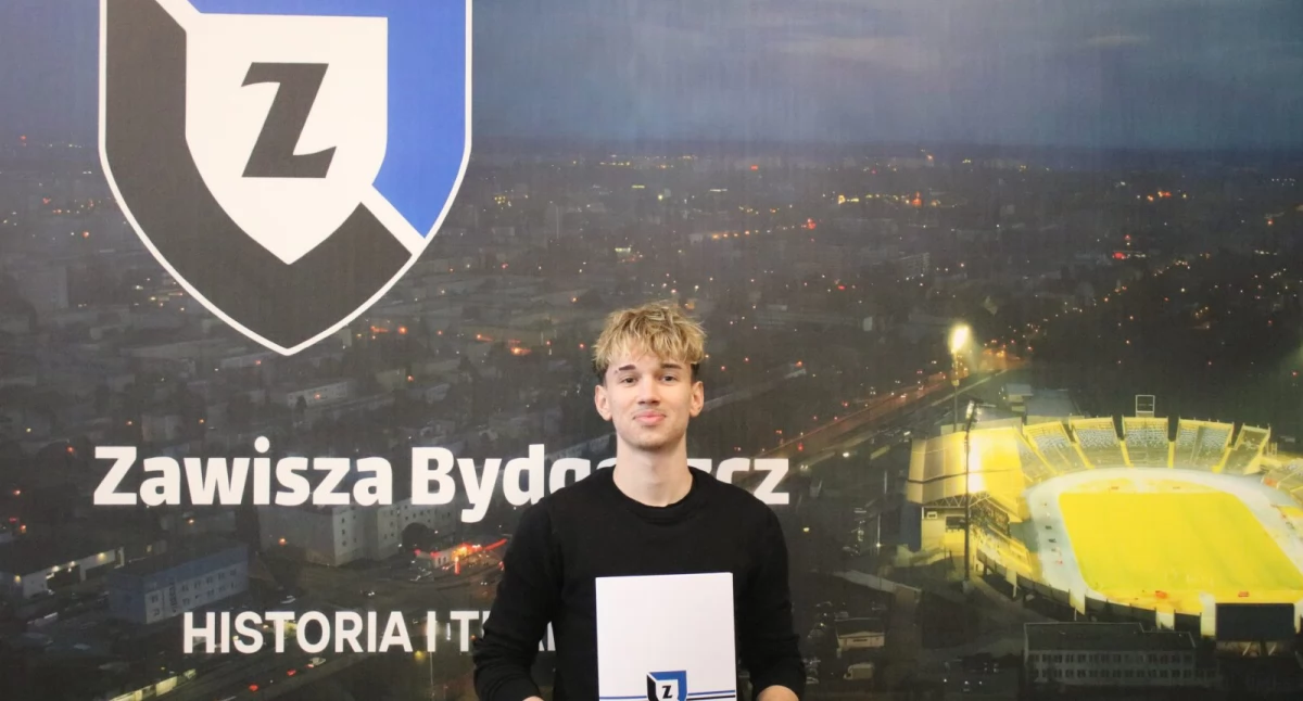 Zawisza Bydgoszcz: pierwszy kontrakt Gabriela Pietruszkiewicza