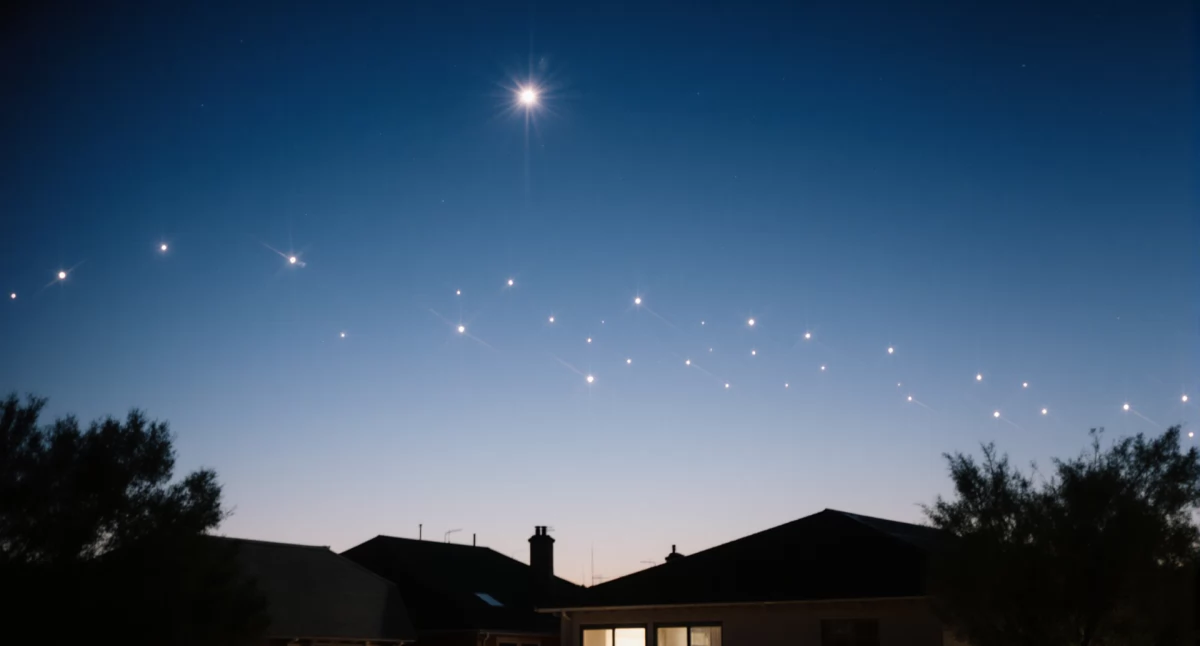 Starlink nad Polską 22 lutego: niski przelot pod Syriuszem