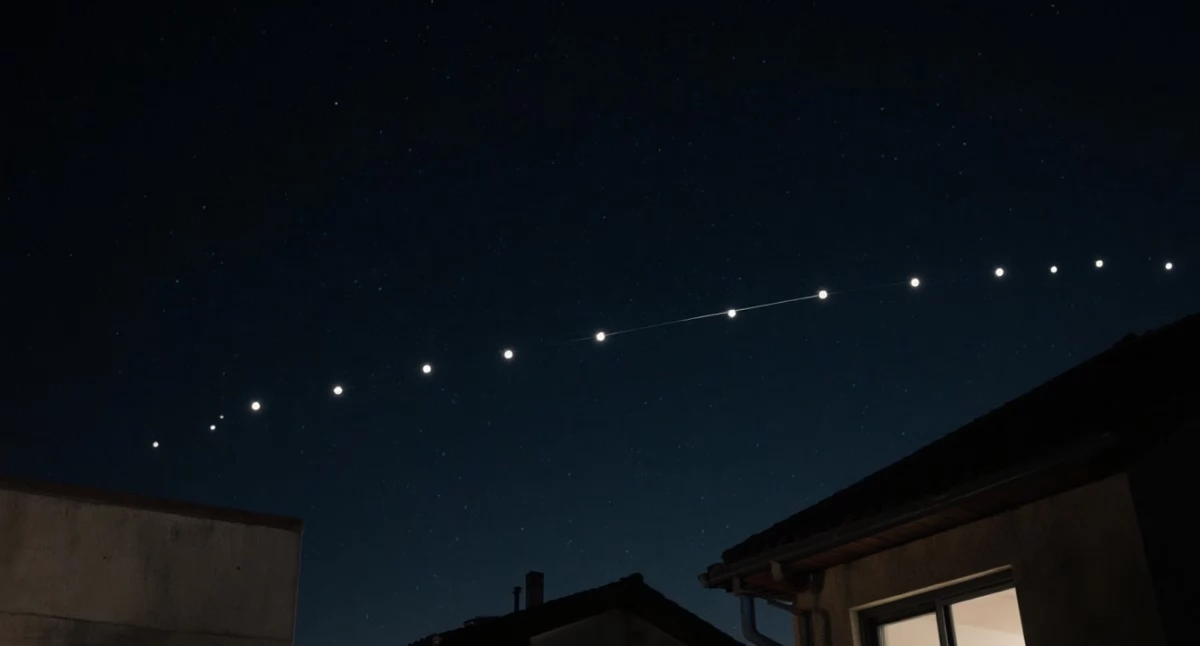 Przelot Starlink nad Polską: dziś 1 kwietnia o 20:18