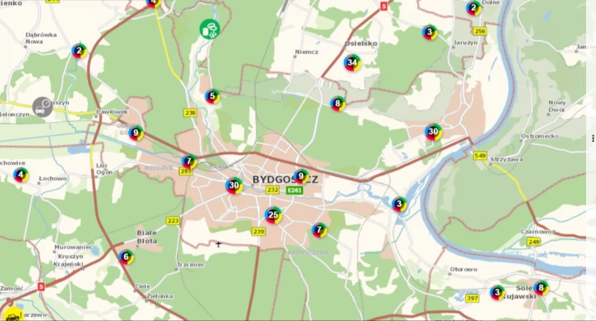 Krajowa Mapa Zagrożeń Bezpieczeństwa Bydgoszcz: 787 zgłoszeń