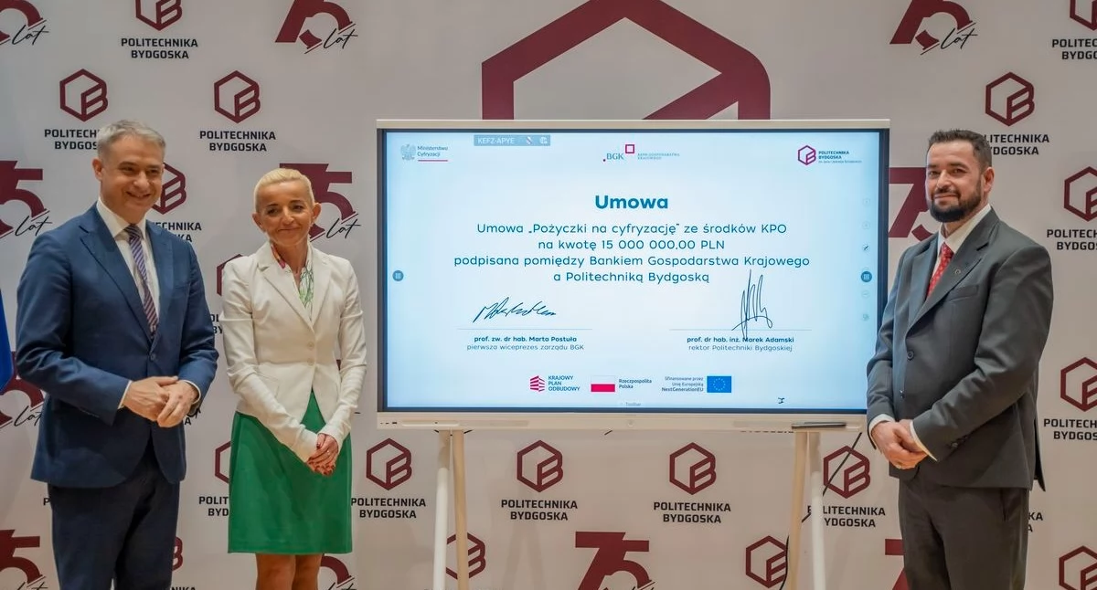 Pożyczka 0% z KPO: 15 mln zł dla Politechniki Bydgoskiej