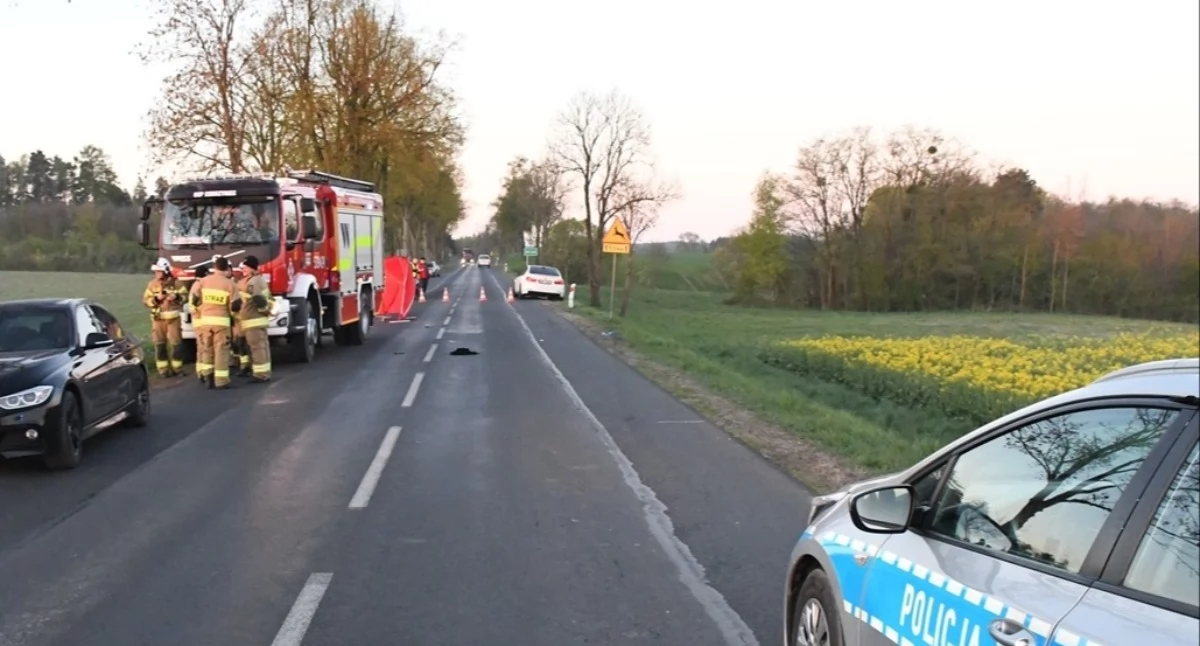 Śmiertelny wypadek w Nadrożu. 17-latek zginął na DW 557