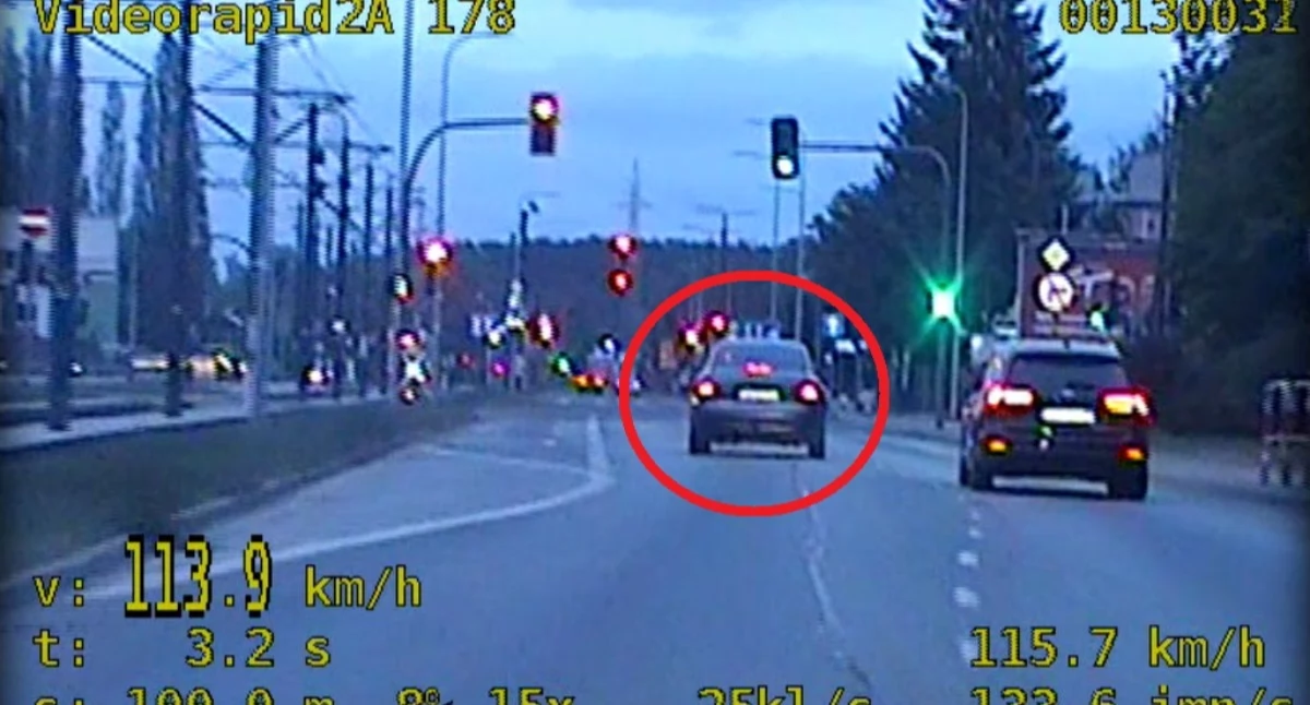 Pościg na Toruńskiej. 37-latek pędził 113 km/h i jechał pod prąd