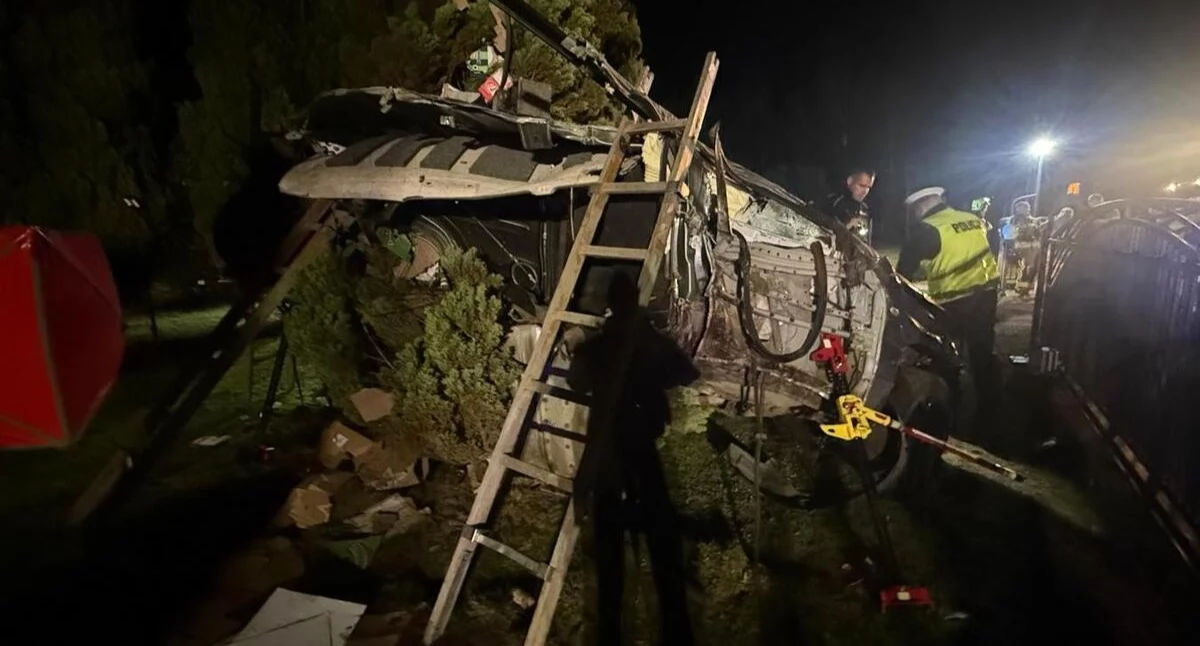 DW 377, Twarda Góra. Śmiertelny wypadek, zginął 43‑latek
