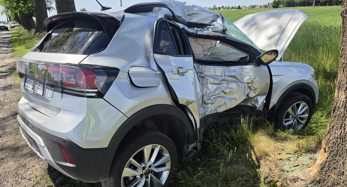 Śmiertelny wypadek na DW 557 w Chlebowie. Zginął 67‑latek