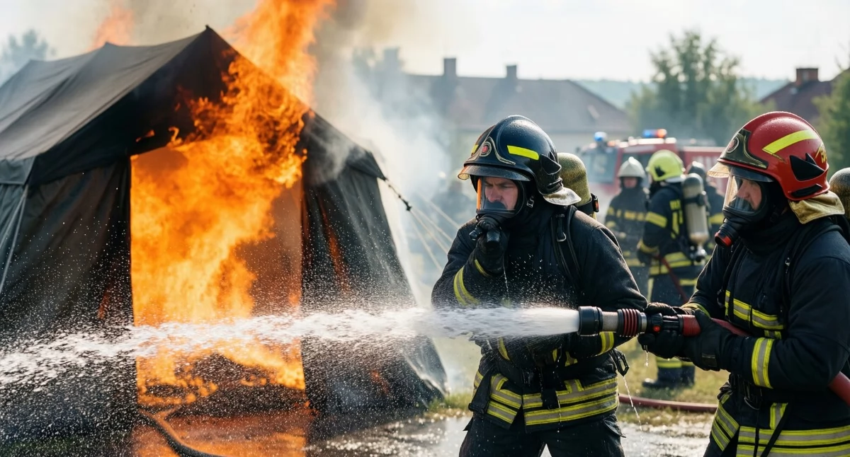 Groźny pożar w Cielu. 14 zastępów straży na miejscu